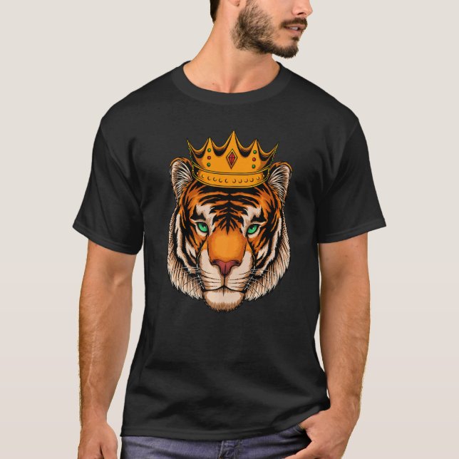 King Bengal Tiger Cat T-Shirt (Front)