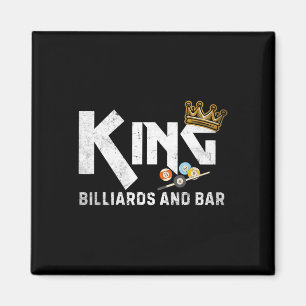 King Billiards And R Vintage Pool Player Funny Bil Magnet