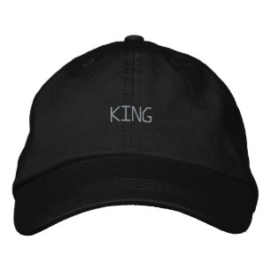 King Black Colour Trucker Name-Hat Visor Superb Embroidered Hat