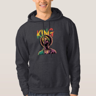 King – Black Pride Rasta Colours Design Hoodie