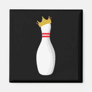 King Bowling Pin Funny Graphic Strikes And Turkeys Magnet