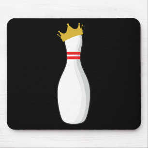 King Bowling Pin Funny Graphic Strikes And Turkeys Mouse Pad