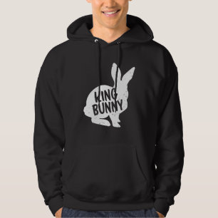 King Bunny Matching Couple Group Funny Family East Hoodie