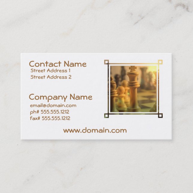 King Business Card (Front)