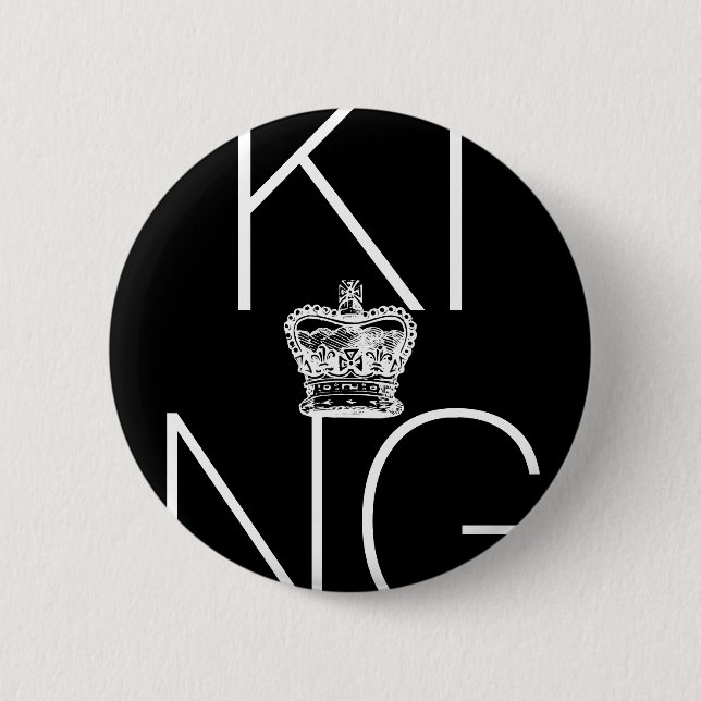 King Button Flair - Choose your colour (Front)