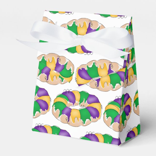 King Cake Favour Boxes (Front Side)
