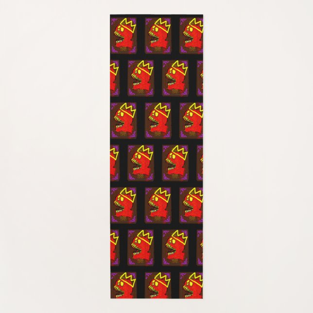 King Calavera Skull pGeek NFT Art Yoga Mat (Front)