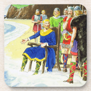 King Canute (c.995-1035) from 'Peeps into the Past Coaster