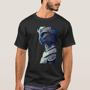 King Cat Knight With Blue Skin Cinematic Heroic Cy T-Shirt