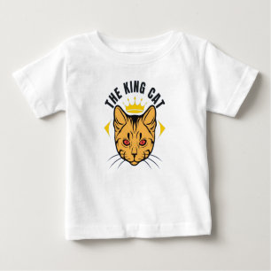 King Cat: Majestic Feline Elegance design Baby T-Shirt