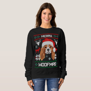 King Cavalier Charles Spaniel Merry Woofmas Sweatshirt