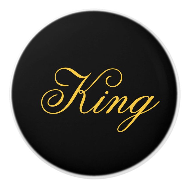 King Ceramic Knob (Front)