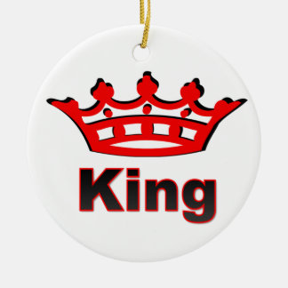 king ceramic ornament