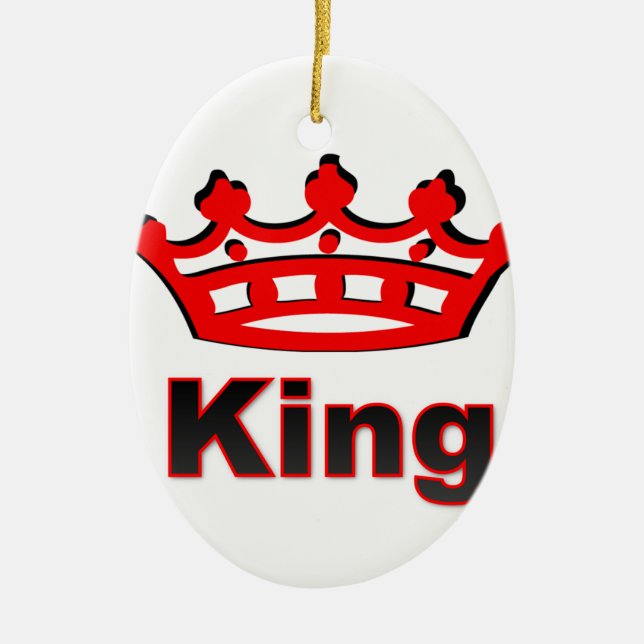 king ceramic ornament (Front)