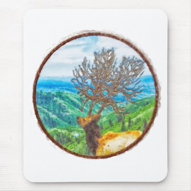 King Cervus Mouse Pad (Front)