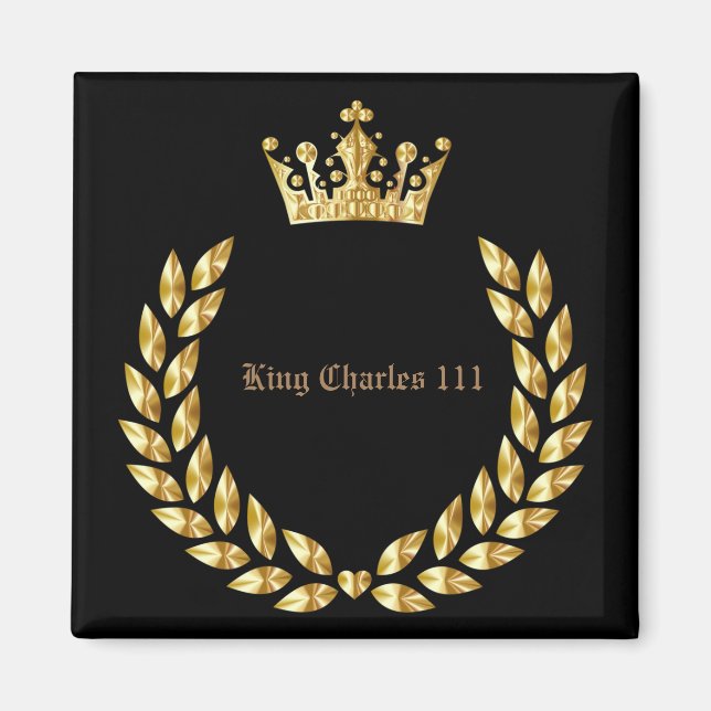 King Charles 111 Crown Coronation Magnet (Front)