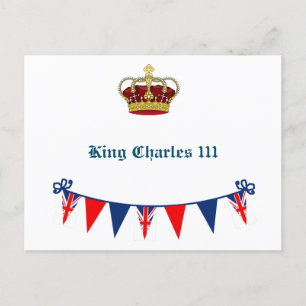 King Charles 111 Crown Holiday Postcard