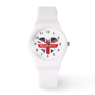 King Charles 111 Crown Royal England Flag Watch