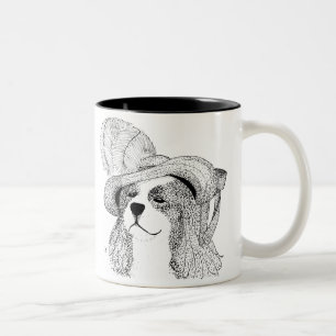 King Charles and Fancy Hat Two-Tone Coffee Mug