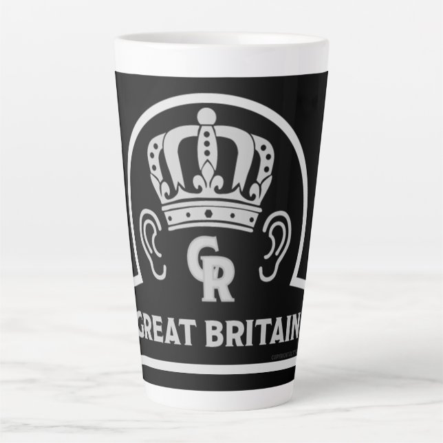 King Charles British Royal Crown Coffee Mug (Front)