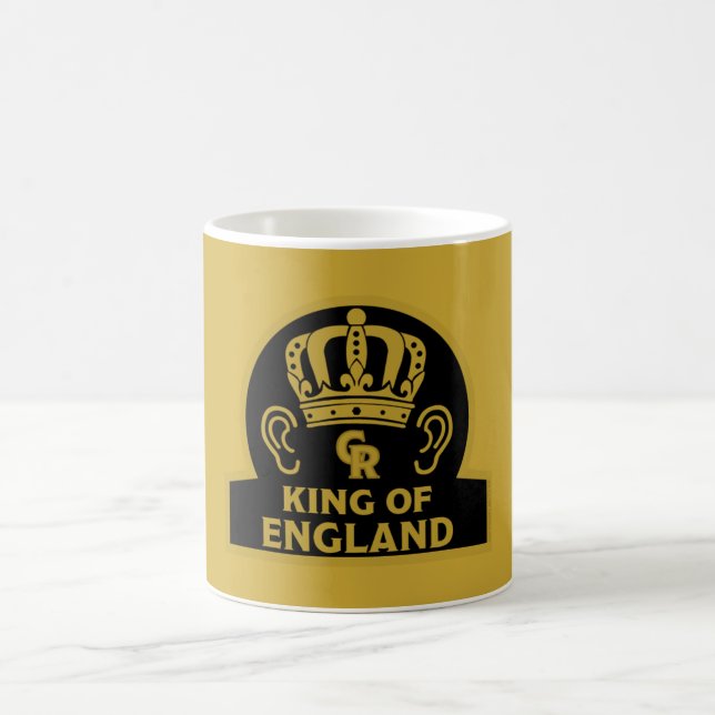King Charles British Royal Crown Coffee Mug (Center)