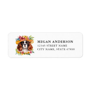 King Charles Cavalier Return Address Labels