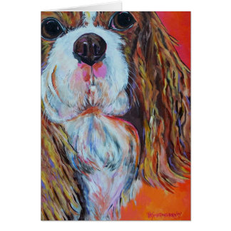 King Charles Cavalier Spaniel Card