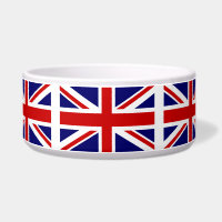 King Charles coronation UK flag pet bowl