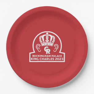 King Charles English Royal Coronation 2023 Paper Plate