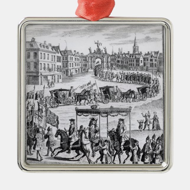 King Charles II Metal Tree Decoration (Front)