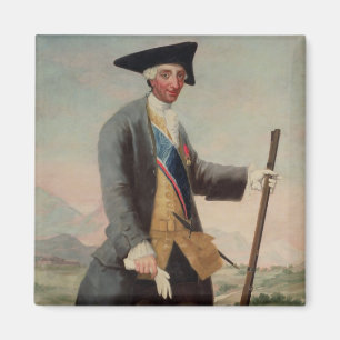 King Charles III (1716-88) as a Huntsman, 1786/88 Magnet