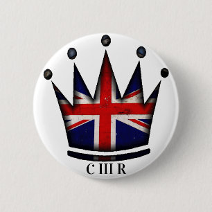 King Charles III 6 Cm Round Badge