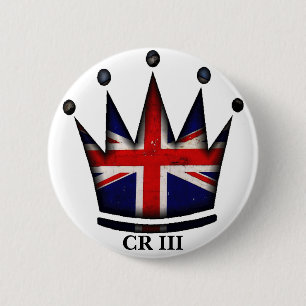 King Charles III 6 Cm Round Badge