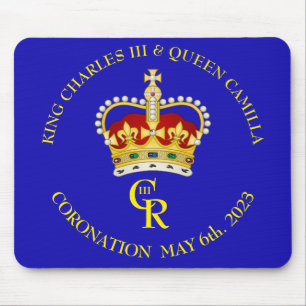  King Charles III and Queen Camilla   Mouse Pad