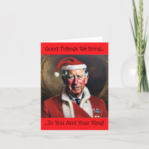 King Charles III at Christmas Holiday Card