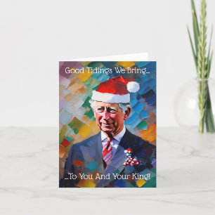 King Charles III at Christmas Holiday Card