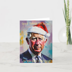 King Charles III at Christmas Holiday Card