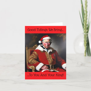 King Charles III at Christmas Holiday Card