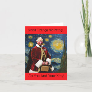 King Charles III at Christmas Holiday Card