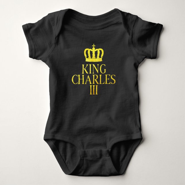 King Charles III Baby Bodysuit (Front)
