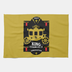 King Charles III British Coronation 2023 Tea Towel