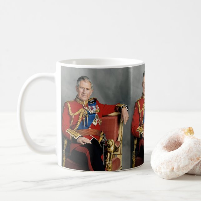King Charles III Coffee Mug (With Donut)
