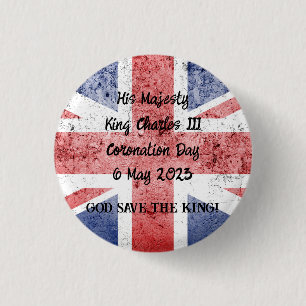 King Charles III Coronation 3 Cm Round Badge