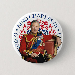 King Charles III Coronation 6 Cm Round Badge