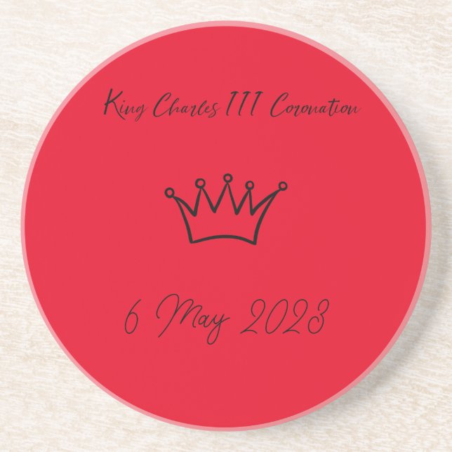 King Charles III Coronation  Coaster (Front)