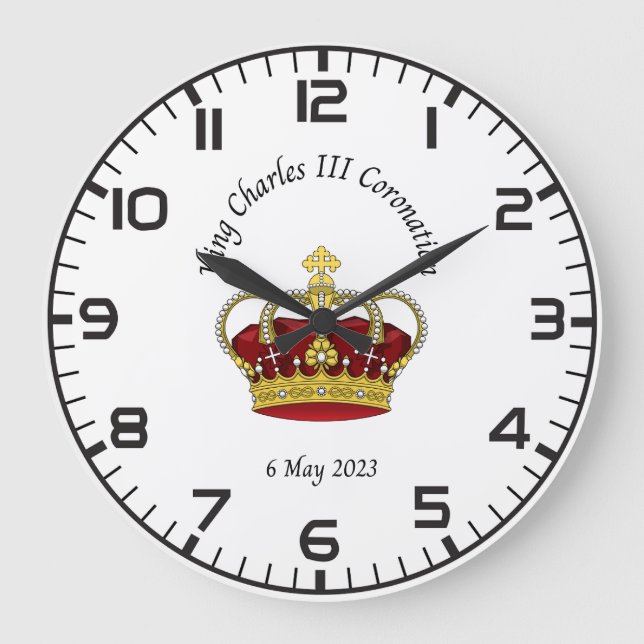 King Charles III Coronation commemorative clock (Front)