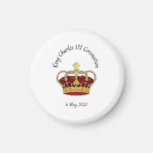 King Charles III Coronation commemorative magnet