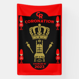King Charles III Coronation Commemorative Souvenir Banner