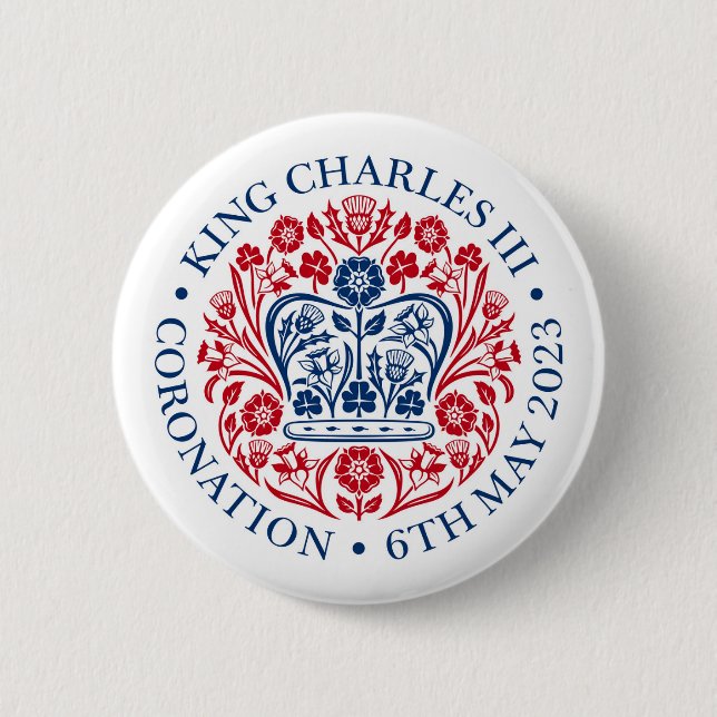 King Charles III Coronation Emblem Logo Badge (Front)