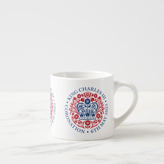 King Charles III Coronation Espresso Cup (Right)